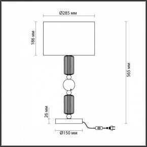Настольная лампа декоративная Odeon Light Candy 4861/1T в Тарко-Сале - tarko-sale.mebel24.online | фото 4