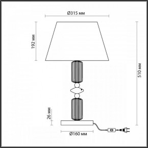 Настольная лампа декоративная Odeon Light Candy 4861/1TA в Тарко-Сале - tarko-sale.mebel24.online | фото 4
