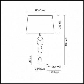 Настольная лампа декоративная Odeon Light Homi 5040/1T в Тарко-Сале - tarko-sale.mebel24.online | фото 4