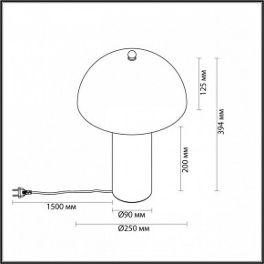 Настольная лампа декоративная Odeon Light Rufina 7089/2T в Тарко-Сале - tarko-sale.mebel24.online | фото 5