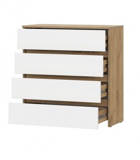 Некст 1 Комод 4 ящика (Дуб Золотой/Белый) в Тарко-Сале - tarko-sale.mebel24.online | фото