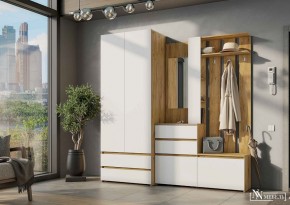 НЕКСТ 1 Вешалка с зеркалом + Шкаф 2-х ств. с ящиками в Тарко-Сале - tarko-sale.mebel24.online | фото