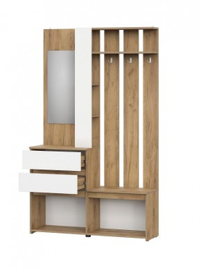 НЕКСТ 1 Вешалка с зеркалом + Шкаф 2-х ств. с ящиками в Тарко-Сале - tarko-sale.mebel24.online | фото 5