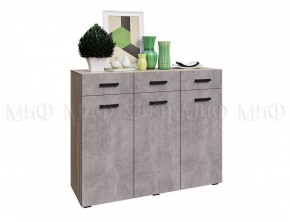 Нэнси New Комод ЛДСП (3д+3ящ) Бетон светлый/Сонома в Тарко-Сале - tarko-sale.mebel24.online | фото