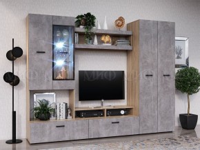 Нэнси New Полка (ЛДСП) Бетон светлый/Сонома в Тарко-Сале - tarko-sale.mebel24.online | фото 2