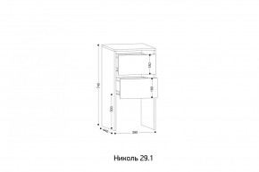 НИКОЛЬ 25 Шкаф 5-ти створчатый в Тарко-Сале - tarko-sale.mebel24.online | фото 7