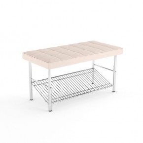 Обувница разборная квадрат Кристалл бежевый-020 в Тарко-Сале - tarko-sale.mebel24.online | фото