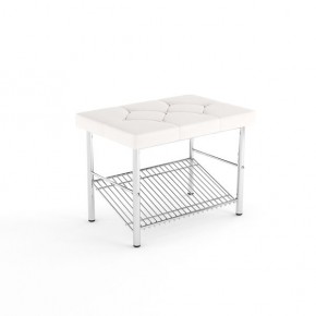 Обувница разборная малая ромб Кристалл белый-010 в Тарко-Сале - tarko-sale.mebel24.online | фото
