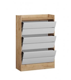 Обувница Ямайка ЯПТ-2 Дуб крафт золотой/Белый в Тарко-Сале - tarko-sale.mebel24.online | фото 2