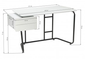 Офисная мебель Desk white / black в Тарко-Сале - tarko-sale.mebel24.online | фото 2