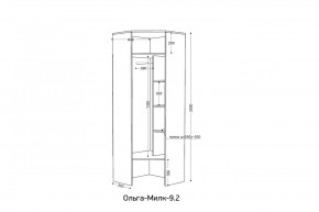 ОЛЬГА-МИЛК 9.2 Шкаф угловой с зеркалом в Тарко-Сале - tarko-sale.mebel24.online | фото 2