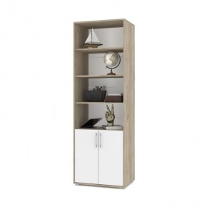 ОЛИВИЯ О21 Шкаф-стеллаж (дуб серый/белый) в Тарко-Сале - tarko-sale.mebel24.online | фото