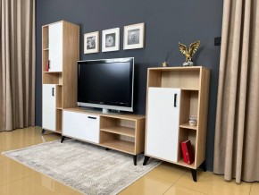 ОСКАР TRIO Гостиная (дуб золотой/белый) в Тарко-Сале - tarko-sale.mebel24.online | фото 3
