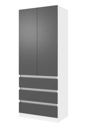 Парус Шкаф 2-х ств. 800 (Белый/Графит) в Тарко-Сале - tarko-sale.mebel24.online | фото