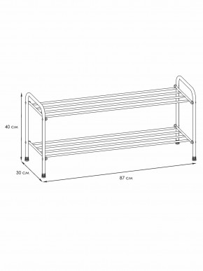 ПДОА32 М Подставка для обуви "Альфа 32" Медный антик в Тарко-Сале - tarko-sale.mebel24.online | фото 3