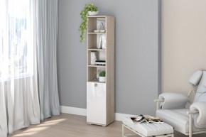 Пенал №11 (Дуб Сонома/Белый глянец) в Тарко-Сале - tarko-sale.mebel24.online | фото