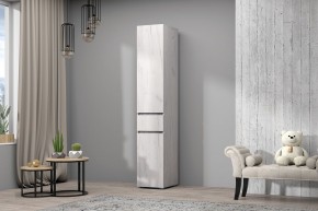 Пенал Лиана (Крафт белый/Артвуд темный) в Тарко-Сале - tarko-sale.mebel24.online | фото