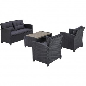 Плетеный комплект мебелис диваном AFM-804G Dark Grey в Тарко-Сале - tarko-sale.mebel24.online | фото 3