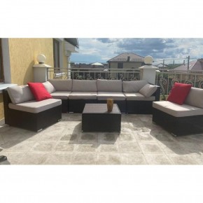 Плетеный модульный комплект YR822D Brown/Beige в Тарко-Сале - tarko-sale.mebel24.online | фото 1