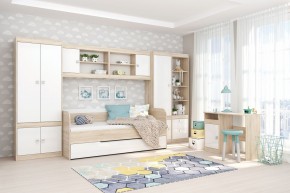 Подростковая Галактика (Дуб Сонома/Белый глянец) в Тарко-Сале - tarko-sale.mebel24.online | фото