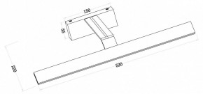 Подсветка для зеркала Maytoni Decart MIR010WL-L12B4K в Тарко-Сале - tarko-sale.mebel24.online | фото 3