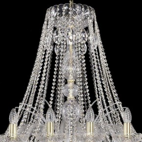 Подвесная люстра Bohemia Ivele Crystal 1411 1411/24/460/G в Тарко-Сале - tarko-sale.mebel24.online | фото 4