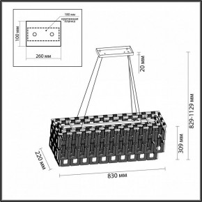 Подвесная люстра Odeon Light Buckle 4989/10 в Тарко-Сале - tarko-sale.mebel24.online | фото 6