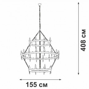 Подвесная люстра Vitaluce V1872 V1872-7/16+8+8 в Тарко-Сале - tarko-sale.mebel24.online | фото 3