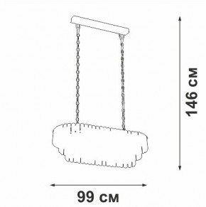Подвесная люстра Vitaluce V5353 V5353-8/19 в Тарко-Сале - tarko-sale.mebel24.online | фото 4