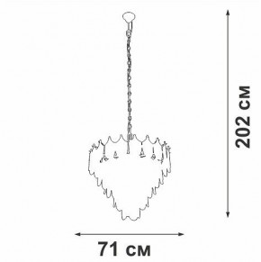 Подвесная люстра Vitaluce V5813 V5813-8/17 в Тарко-Сале - tarko-sale.mebel24.online | фото 3