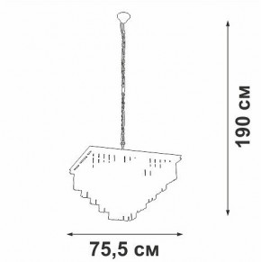 Подвесная люстра Vitaluce V5818 V5818-8/13 в Тарко-Сале - tarko-sale.mebel24.online | фото 5
