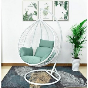 Подвесное кресло AFM-168A-XL White/Green в Тарко-Сале - tarko-sale.mebel24.online | фото