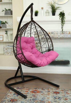 Подвесное кресло-кокон Бароло (коричневый/черный) в Тарко-Сале - tarko-sale.mebel24.online | фото