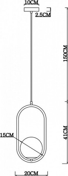 Подвесной светильник Arte Lamp Matisse A7745SP-1AB в Тарко-Сале - tarko-sale.mebel24.online | фото 4