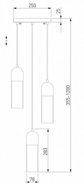 Подвесной светильник Eurosvet Airon 50180/3 дымчатый в Тарко-Сале - tarko-sale.mebel24.online | фото 2