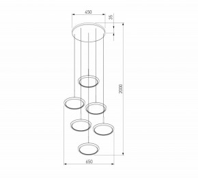 Подвесной светильник Eurosvet Crespella 90034/6 золото в Тарко-Сале - tarko-sale.mebel24.online | фото 5