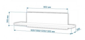 Полка навесная Нобиле ПНО-ППН-100 в Тарко-Сале - tarko-sale.mebel24.online | фото 2