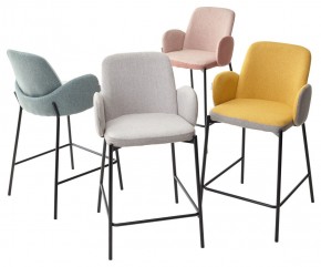 Полубарный стул NYX (H=65cm) VF106 желтый / VF120 серый М-City в Тарко-Сале - tarko-sale.mebel24.online | фото 4