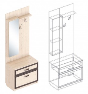 Прихожая "Наоми" (модульная) в Тарко-Сале - tarko-sale.mebel24.online | фото 3