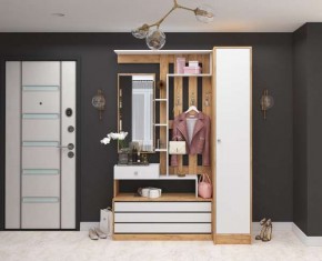 Прихожая Ямайка Дуб крафт золотой/Белый в Тарко-Сале - tarko-sale.mebel24.online | фото
