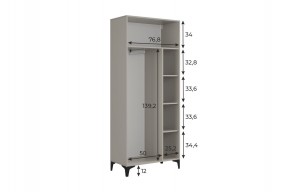 РИЧ Шкаф двухдверный в Тарко-Сале - tarko-sale.mebel24.online | фото 3