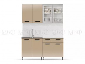 РИО-1 ЛДСП Кухонный гарнитур 1,6 м (Капучино) в Тарко-Сале - tarko-sale.mebel24.online | фото