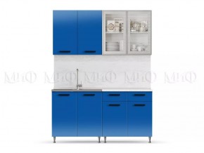 РИО-1 ЛДСП Кухонный гарнитур 1,6 м (Синий) в Тарко-Сале - tarko-sale.mebel24.online | фото