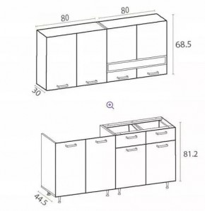 РИО-2 ЛДСП Кухонный гарнитур 1,6 м в Тарко-Сале - tarko-sale.mebel24.online | фото 7