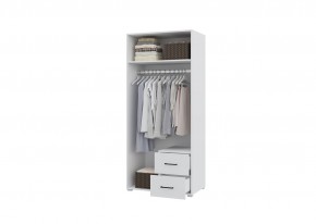 Шкаф 2-х створчатый с ящиками VICTOR (Белый) в Тарко-Сале - tarko-sale.mebel24.online | фото 2
