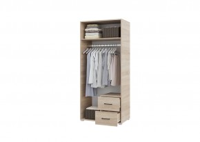 Шкаф 2-х створчатый с ящиками VICTOR (Сонома-Белый) в Тарко-Сале - tarko-sale.mebel24.online | фото 2