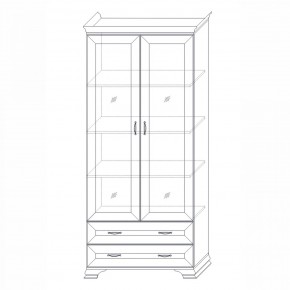 Шкаф (2 стеклодвери) Сиена в Тарко-Сале - tarko-sale.mebel24.online | фото 6