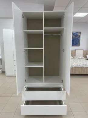 Шкаф 2-ств. с 2 ящиками "Бьянко" в Тарко-Сале - tarko-sale.mebel24.online | фото 2