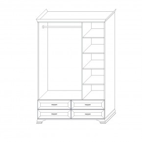 Шкаф 3-х дверный (корпус) Сиена в Тарко-Сале - tarko-sale.mebel24.online | фото 3