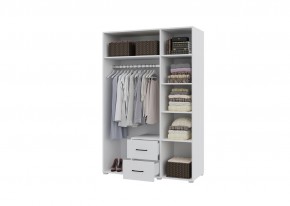 Шкаф 3-х створчатый с ящиками VICTOR (Белый) в Тарко-Сале - tarko-sale.mebel24.online | фото 2